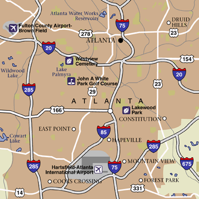 Hartsfield-Jackson Atlanta International Airport Map