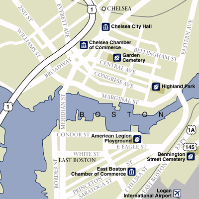 Map of Boston Hotel Locations