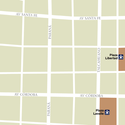 Map of Buenos Aires Hotel Locations
