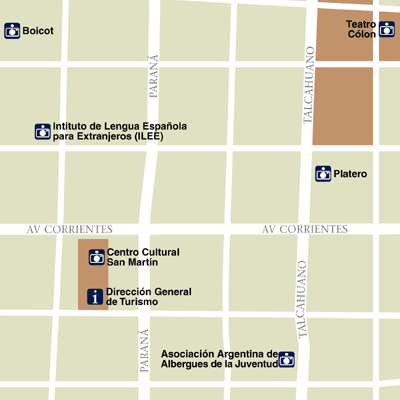 Map of Buenos Aires Hotel Locations