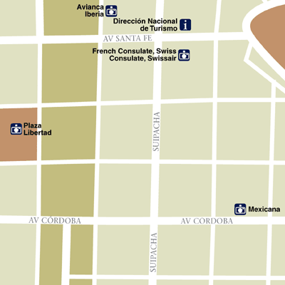 Map of Buenos Aires Hotel Locations