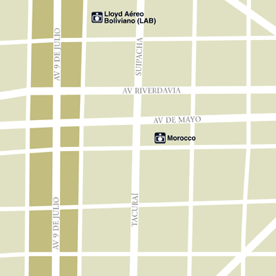 Map of Buenos Aires Hotel Locations
