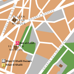 Map of Cairo Hotel Locations
