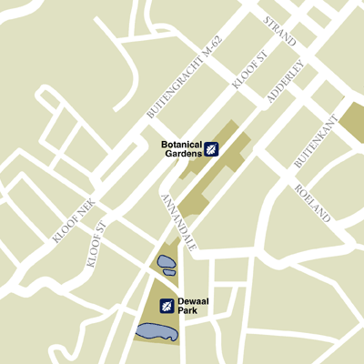 Map of Cape Town Hotel Locations