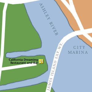 Map of Charleston Hotel Locations