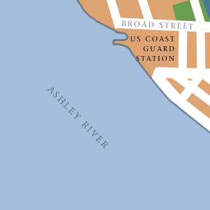 Map of Charleston Hotel Locations