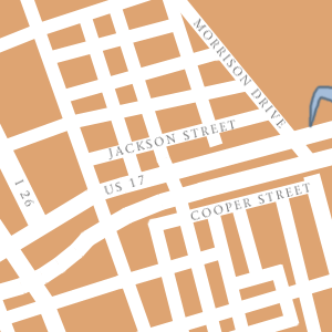 Map of Charleston Hotel Locations