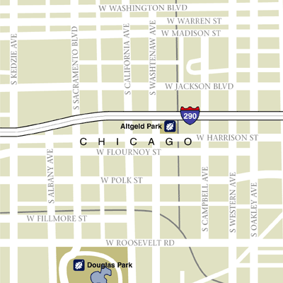 Map of Chicago Hotel Locations