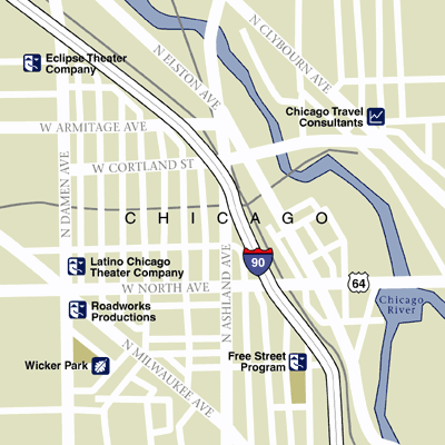 Map of Chicago Hotel Locations