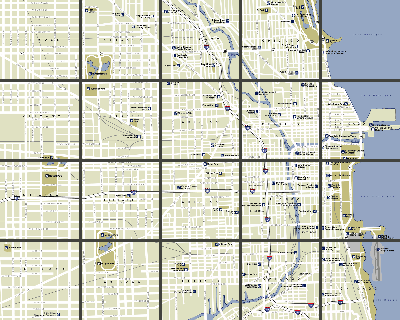 Chicago Map : City Street Map Selection