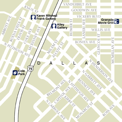 Map of Dallas Hotel Locations