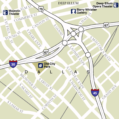 Map of Dallas Hotel Locations
