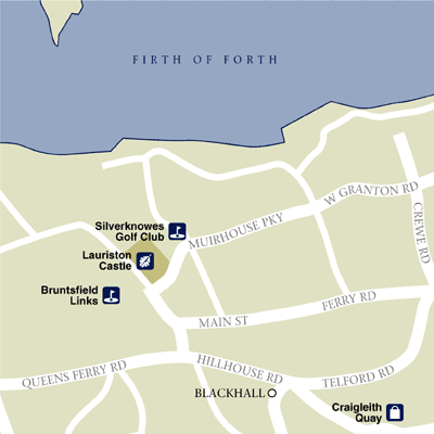 Map of Edinburgh Hotel Locations