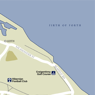 Map of Edinburgh Hotel Locations