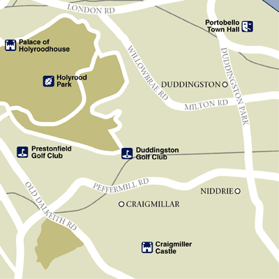 Map of Edinburgh Hotel Locations