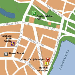 Map of Hamburg Hotel Locations