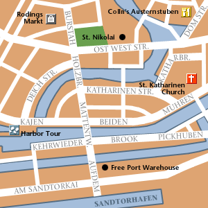 Map of Hamburg Hotel Locations