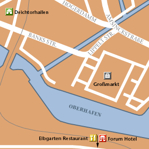 Map of Hamburg Hotel Locations