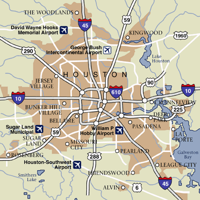 Houston City Map