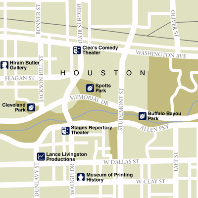 Map of Houston Hotel Locations