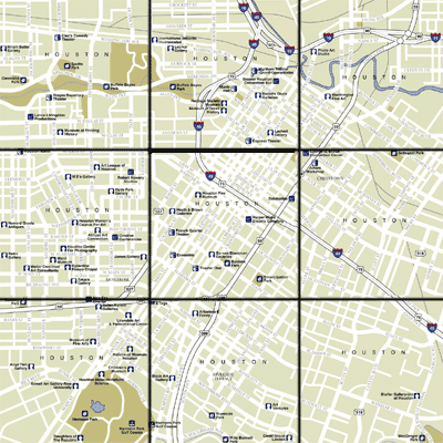 Houston Map : City Street Map Selection