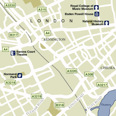 Map of London Hotel Locations