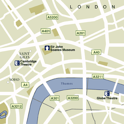 Map of London Hotel Locations