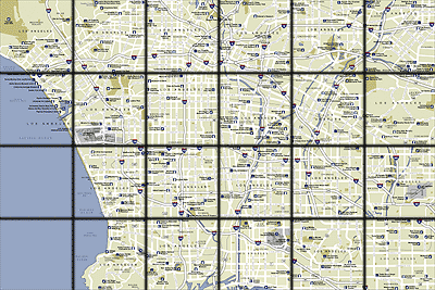 Los Angeles Map : City Street Map Selection