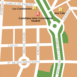 Map of Madrid Hotel Locations