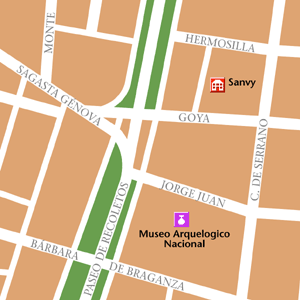 Map of Madrid Hotel Locations