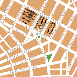 Map of Melbourne Hotel Locations