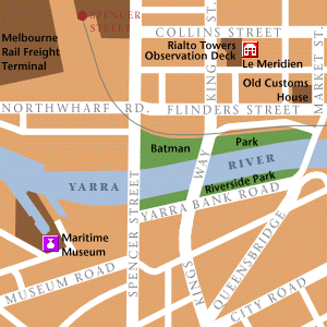 Map of Melbourne Hotel Locations