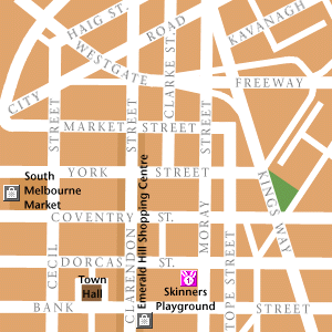 Map of Melbourne Hotel Locations