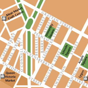 Map of Melbourne Hotel Locations