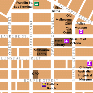 Map of Melbourne Hotel Locations