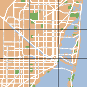 Miami Map : City Street Map Selection