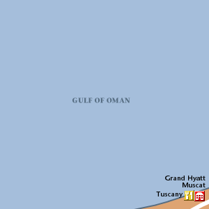 Map of Muscat Hotel Locations