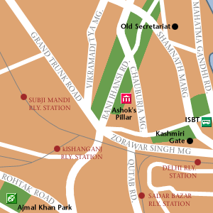 Map of New Delhi Hotel Locations