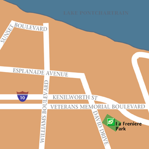 Map of New Orleans Hotel Locations