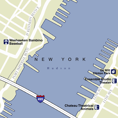 Map of New York Hotel Locations