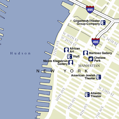 Map of New York Hotel Locations