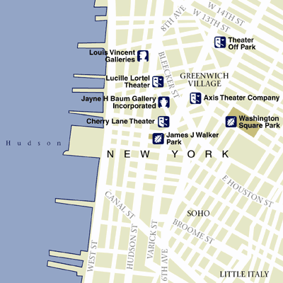 Map of New York Hotel Locations