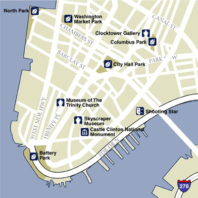 Map of New York Hotel Locations