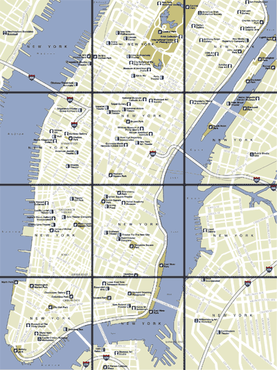 New York Map : City Street Map Selection