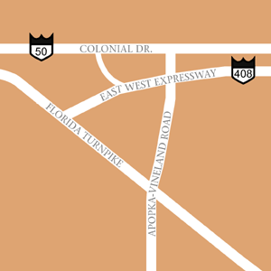 Map of Orlando Hotel Locations