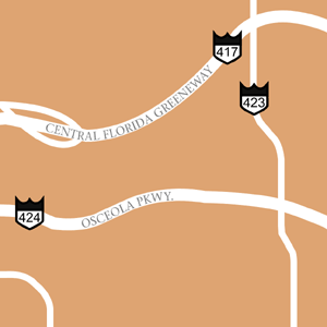Map of Orlando Hotel Locations
