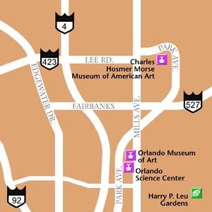 Map of Orlando Hotel Locations