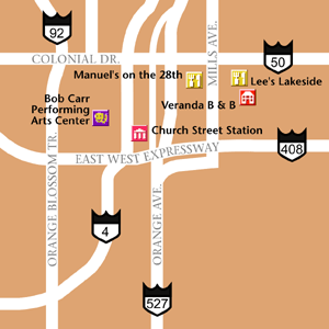 Map of Orlando Hotel Locations