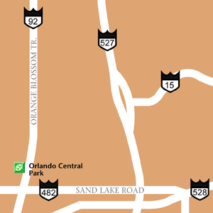 Map of Orlando Hotel Locations