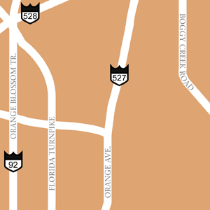 Map of Orlando Hotel Locations